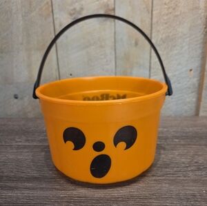 Vintage 1986 McDonald's McBoo Candy Boo Bucket Halloween Pumpkin Happy Meal Pail